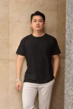 MOZIGO 100% Pure Cotton Classic Fit Solid Half T-Shirt for Men