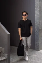 MOZIGO 100% Pure Cotton Classic Fit Solid Half T-Shirt for Men - Image 3