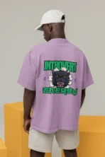 MOZIGO Oversized Introvert Energy Graphic Printed T-Shirt for Men - Image 5