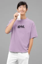 MOZIGO Oversized GRID Graphic Printed T-Shirt for Men - Image 5