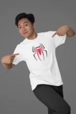 MOZIGO Pure Cotton Classic Fit Half Spider Graphic Printed T-Shirt for Men - Image 3