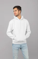 MOZIGO Clothing Men’s Solid Hooded Sweatshirt | Draw Hood, Kangaroo Pocket, Ribbed Hem | Regular Fit