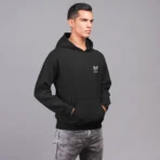 MOZIGO Men’s DEMON SLAYER-02 Graphic Printed Draw Hood, Kangaroo Pocket, Ribbed Hem Regular Fit (Black) - Image 5