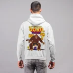 MOZIGO Men’s DRAGON BALL-29 Graphic Printed Draw Hood, Kangaroo Pocket, Ribbed Hem Regular Fit (White) - Image 4