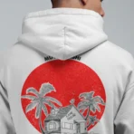 MOZIGO Men’s DRAGON BALL-25 Graphic Printed Draw Hood, Kangaroo Pocket, Ribbed Hem Regular Fit (White) - Image 3